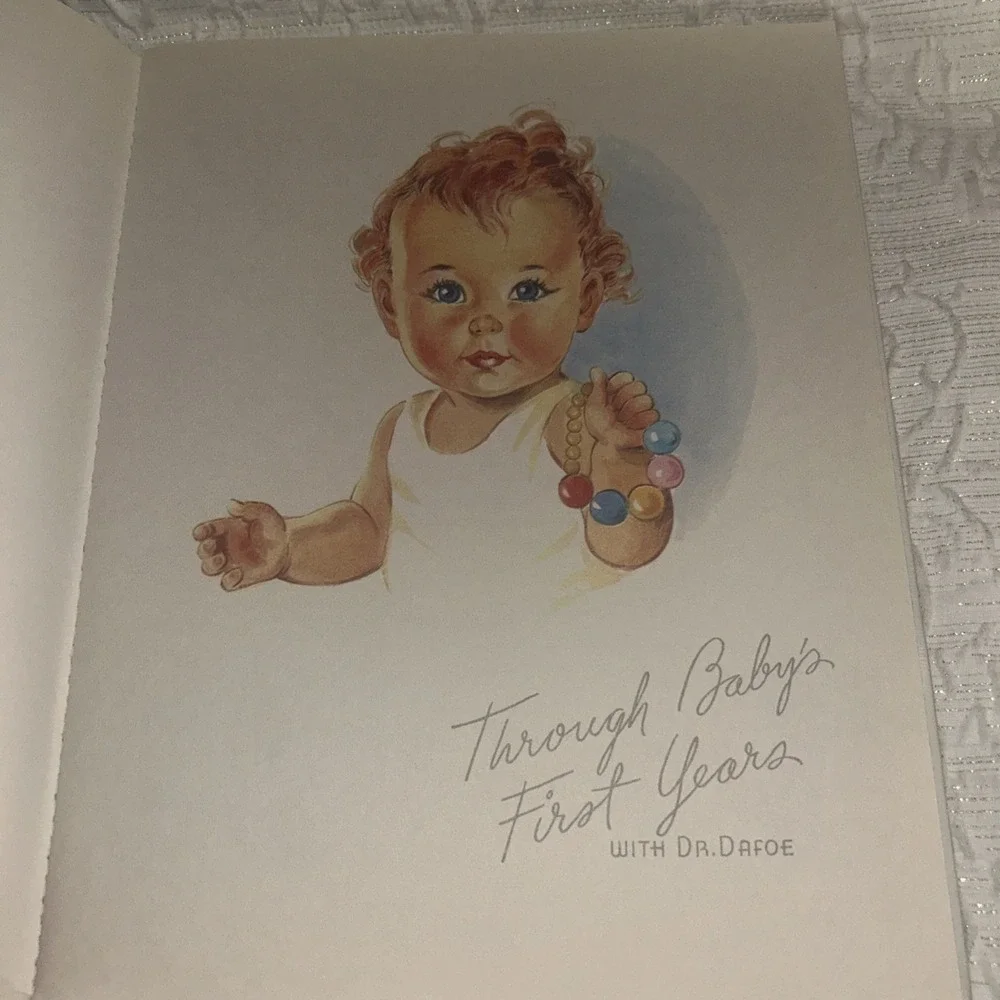 Vintage Sweet Baby Days Baby Record Book Through Baby's First Years Dr Dafoe